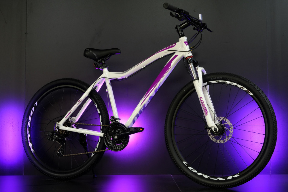 Lorak Glory 100 HD 27.5 Белый/Фиолетовый рама 17 (на рост 155-173)