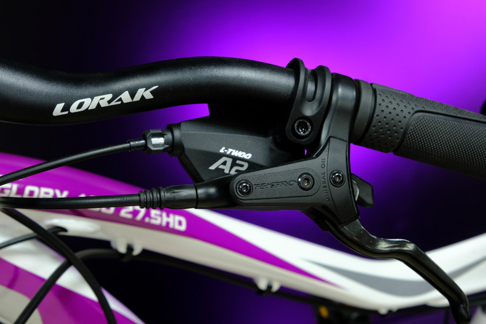 Lorak Glory 100 HD 27.5 Белый/Фиолетовый рама 19 (на рост 171-182)