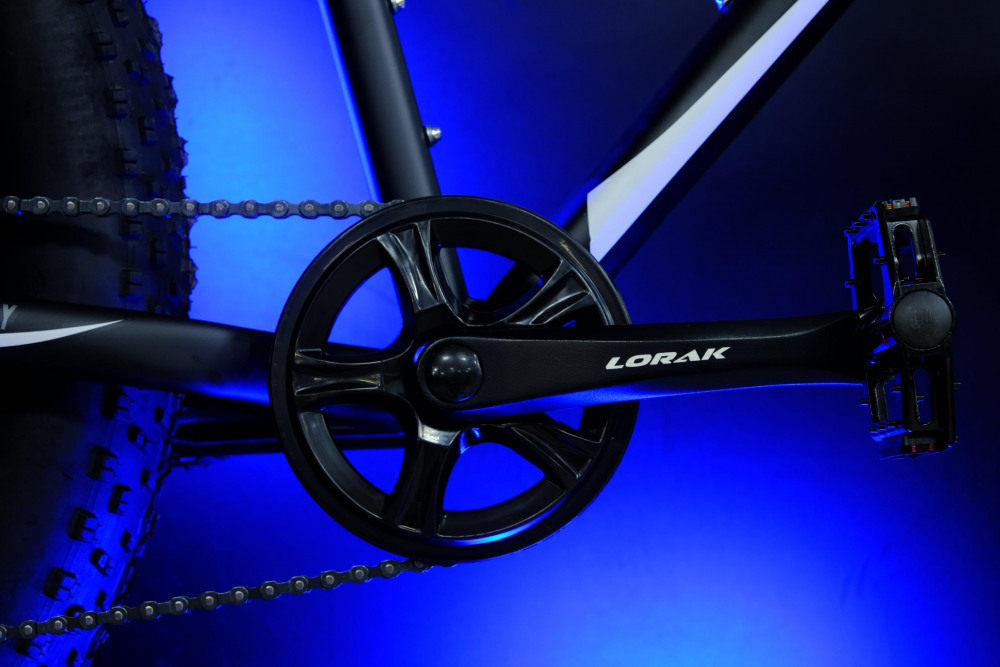 LORAK FAT Safe 26 Матовый Чёрный/Белый рама 21 (на рост 183-190)