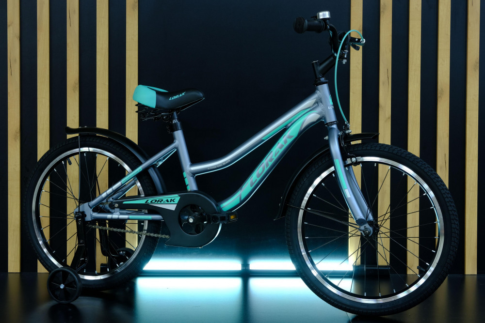 LORAK JUNIOR 20 Girl Black Матовый Серый/Светло-голубой